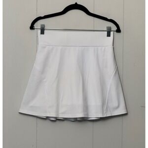 Werena White Pleated Tennis Skort Women Medium High Waist Athletic Golf Skirt